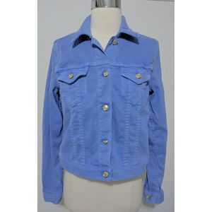MICHAEL KORS S Oxford Blue Denim Button Up Jacket